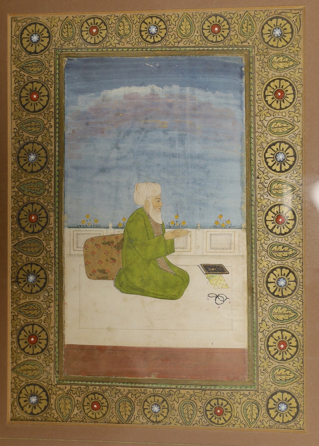 Indian School, late 19th/ early 20th century, two gouache and watercolour, depicting royalty, one bearing inscription verso, 21 x 12cm, 15 x 9cm, (2)